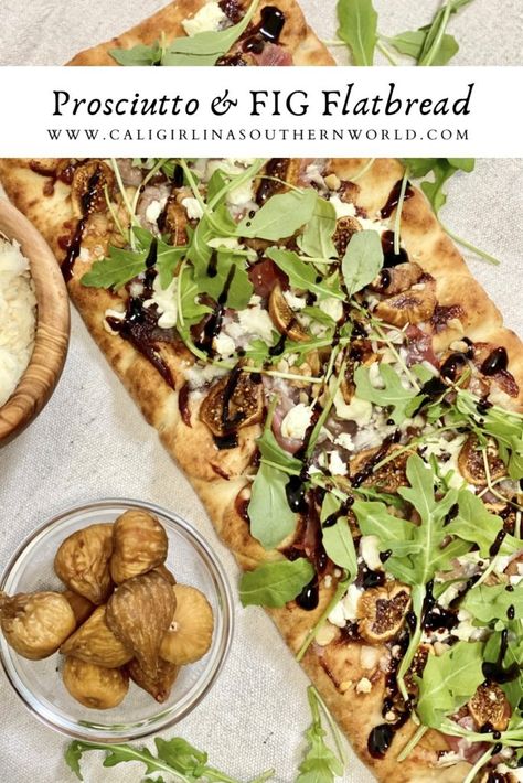 Flatbread Fig Prosciutto, Fig And Prosciutto Flatbread, Fig Flatbread Recipes, Fall Flatbread Recipes, Holiday Appitizers, Prociutto Appetizers, Cranberry Apple Butter, Prosciutto Flatbread, Fig Flatbread