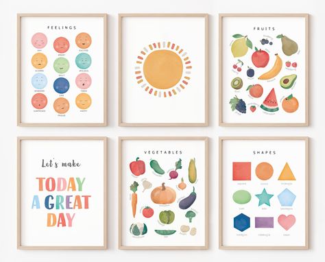 Classroom Decor Bundle, Set Of 30 Educational Posters, Homeschool Prints, Montessori Classroom Decor, Digital Download Toddler Learning Posters, Montessori Posters, Creche Ideas, Make Today A Great Day, Maths Poster, Montessori Wall, Montessori Classroom Decor, Toddler Chart, Montessori Wall Art