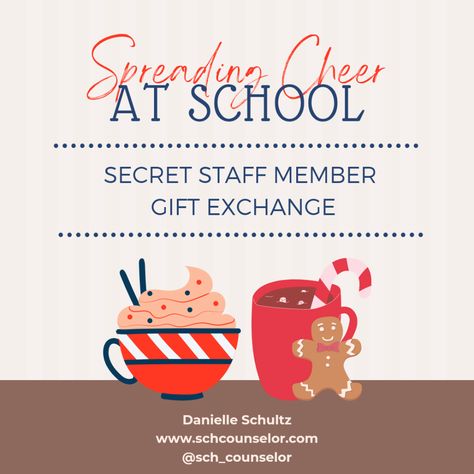 Spreading Holiday Cheer at School: Staff Morale Booster Winter Staff Morale Booster, December Staff Morale Booster, School Counselor Organization, Staff Morale Booster, Activities Director, Teacher Morale, Morale Boosters, Staff Morale, Month Of December