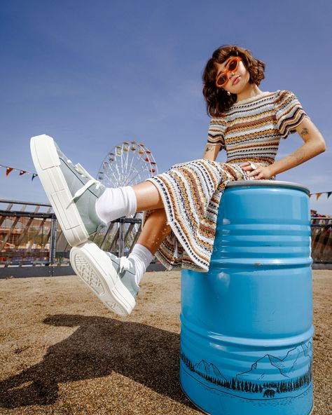 Say helloooo to the new colourway of the #Converse Cruise Low' 💙👟 The perfect fit for this festival szn 🧡🎪 #officelovesconverse Hi Top Converse Outfit, Hi Top Converse, Outfits With Converse, Hi Top, Converse, Perfect Fit, Festival, Quick Saves