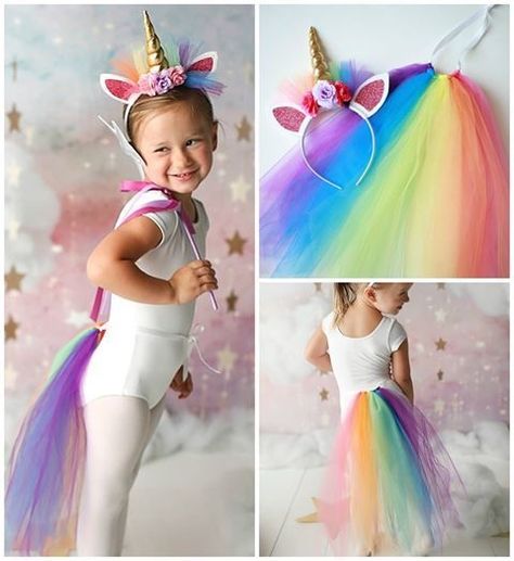 Rainbow Unicorn Costume, Kids Unicorn Costume, Unicorn Diy Costume, Unicorn Costumes, Toddler Unicorn Costume, Unicorn Fancy Dress, Diy Unicorn Costume, Unicorn Costume Kids, Unicorn Halloween Costume