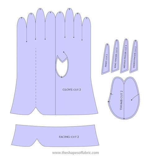 Glove Pattern Sewing, Gloves Pattern Sewing, Glove Template, Leather Gloves Pattern, Make Gloves, How To Make Gloves, Gloves Diy, Glove Pattern, Animal Sewing Patterns