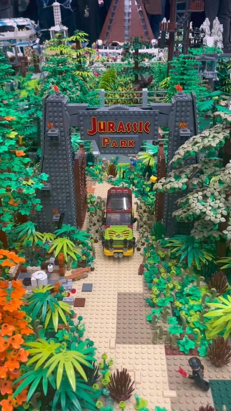 Preston and Jonathon | Incredible Jurassic Park display at @blackcountrybrickshow by @thecollectoremporium . . . . #lego #legoinstagram #legojurassicpark... | Instagram Lego Jurrasic Park, Lego Park, Lego Jurassic Park, Lego Jurassic, Jurrasic Park, Lego Jurassic World, April 7, Jurassic World, Jurassic Park