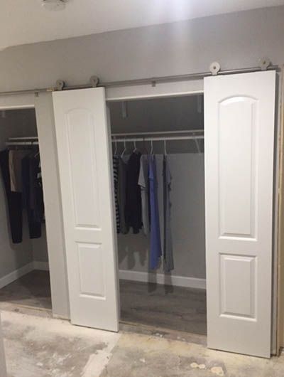 18 Closet Door Ideas | Sebring Design Build | Design Trends Bathroom Closet Doors, Closet Door Options, Ikea Closet Doors, Home Depot Closet, Closet Door Alternative, Closet Doors Painted, Custom Closet Doors, Small Closet Door Ideas, Closet Door Ideas