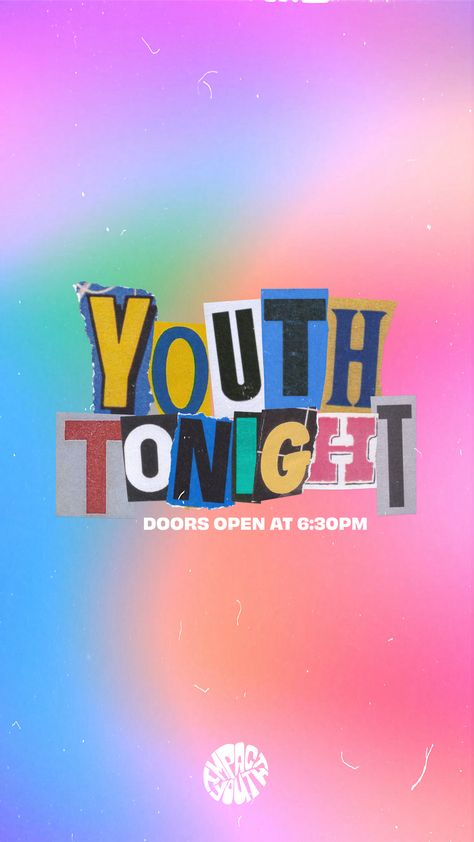 Youthful Design Graphics, Youth Church Flyer Design, Youth Group Logo Design, Youth Flyer Design, Youth Group Instagram Post, Youth Group Instagram Ideas, Church Series Graphics, Youth Group Social Media Posts, Promo Design Social Media