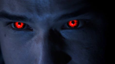 Alpha Human Form Red Eyes, Red Aesthetic, Teen Wolf, In The Dark, A Man, Red