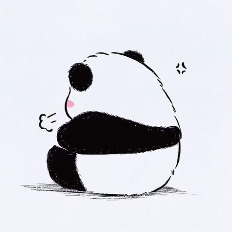 Chibi Panda Drawing, Pp Panda, Panda Pp, Panda Drawing Easy, Panda Doodle, Chibi Panda, Panda Icon, Cute Panda Drawing, Cute Panda Cartoon