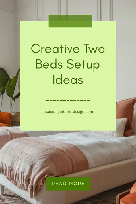 Explore creative ideas for setting up two beds in one room. This pin features unique layouts that enhance functionality and aesthetics for shared sleeping spaces. Perfect for maximizing space while maintaining stylish decor. Space Saving Bedroom, Backyard Balcony, Shared Bedroom, Creative Bedroom, Optimize Space, Shared Room, Concept Board, Shared Bedrooms, Online Interior Design