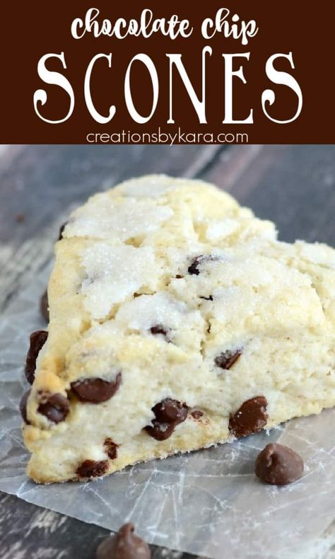 Chocolate Chip Scones Recipe, Clotted Cream Recipes, Chocolate Chip Biscuits, Chocolate Chip Scones, Scone Recipes, Chocolate Scones, Scones Recipe Easy, Homemade Scones, Homemade Breads