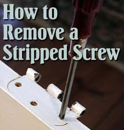 Remove Stripped Screw, Stripped Screw, Rta Kitchen Cabinets, Home Fix, Handy Dandy, Diy Repair, Home Repairs, Diy Home Improvement, Cleaning Organizing