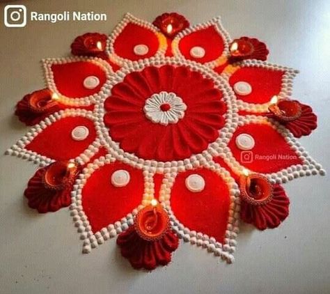 Rangoli Designs For Ram Mandir, Big Easy Rangoli Designs, Rangoli For Diwali Simple, Rangoli Photography, Rangoli Designs Aesthetic, Unique Rangoli Designs Diwali, Big Rangoli For Diwali, Rangoli Designs Latest Unique For Diwali, Big Rangoli Designs Creativity