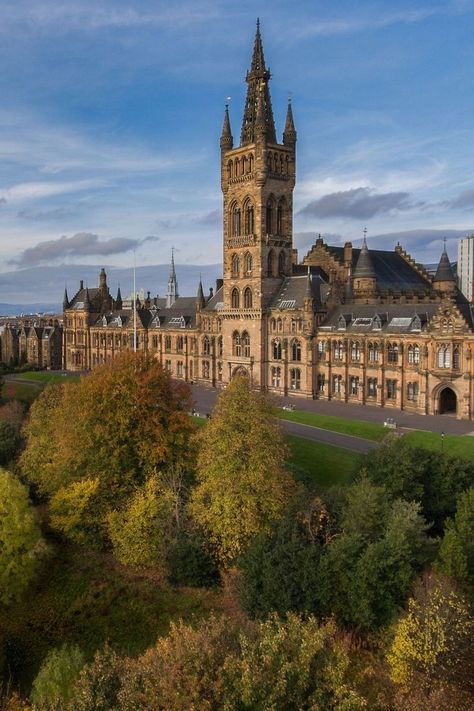 University Of Glasgow Aesthetic, Glasgow University Aesthetic, Glasgow Aesthetic, Monica Murphy, Boarding School Aesthetic, Glasgow University, Boarding Schools, Castle Mansion, Glasgow City