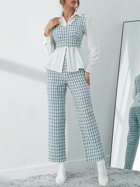 Modest Dresses Casual, Stylish Work Attire, Woman Suit Fashion, Shirts Design, Suit Fashion, Cotton Top, Trendy Tops, Cotton Tops, Stylish Dresses