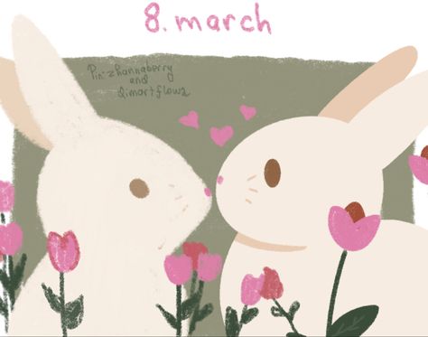 8 March Aesthetic, Congratulations Wallpaper, Happy 8 March, Cute Bunny Wallpaper, March Aesthetic, 8 March, Bunny Wallpaper, Wallpaper Ipad, Aesthetic Cute