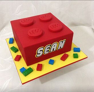 Lego Blocks Cake, Lego Torte, Lego Birthday Cake, Lego Themed Party, Lego Cake, Lego Birthday Party, Lego Blocks, Lego Birthday, Childrens Birthday Cakes