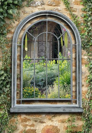 10 best garden mirrors to reflect on | House & Garden Vintage Style Mirror, Shabby Chic Mirror, Chic Mirror, Garden Mirrors, Outdoor Mirror, Walled Garden, Shabby Chic Diy, Vintage Mirror, A Hook