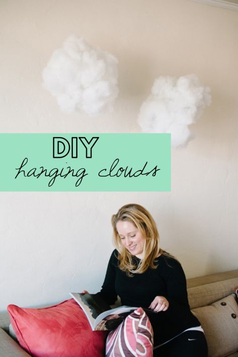 How to make clouds for decoration Making Clouds For Decoration, Diy Clouds Decorations, Weather Crafts Preschool, Diy Hanging Clouds, April Baby Shower, Cloud Wall Hanging, How To Make Clouds, Office Halloween Decorations, 3d Clouds