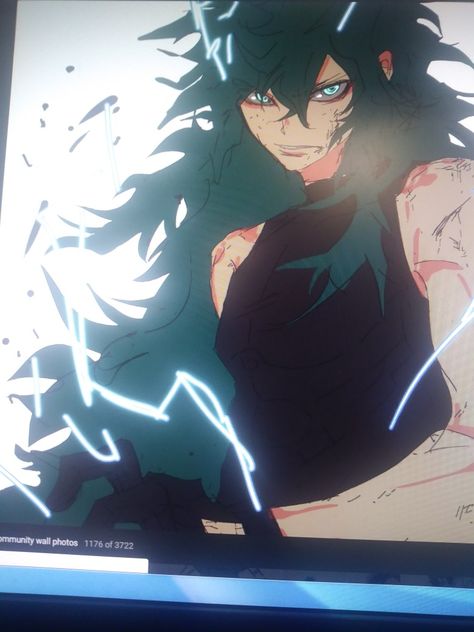 Izuku Long Hair, Izuku Midoriya Long Hair, Deku With Long Hair, Deku Boku No Hero, Villain Deku, 강아지 그림, Buko No Hero Academia, Madara Uchiha, Anime Boyfriend