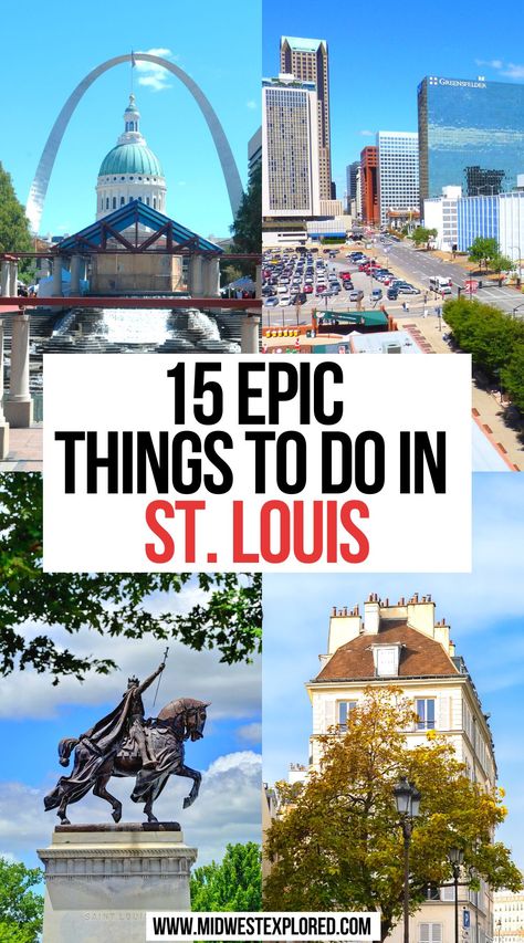 15 Epic Things To Do in St. Louis St Louis Travel, St Louis Missouri With Kids, St Louis Instagram Spots, At Louis Missouri, The Hill St Louis, What To Do In St Louis Missouri, St Louis Things To Do, Things To Do In St Louis, Things To Do In St Louis Missouri