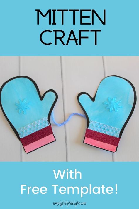 Mitten Crafts, Mittens Craft, Mitten Template, Mitten Craft, Easy Mittens, Cards Making Ideas, Mittens Template, Winter Crafts Preschool, Winter Activities Preschool