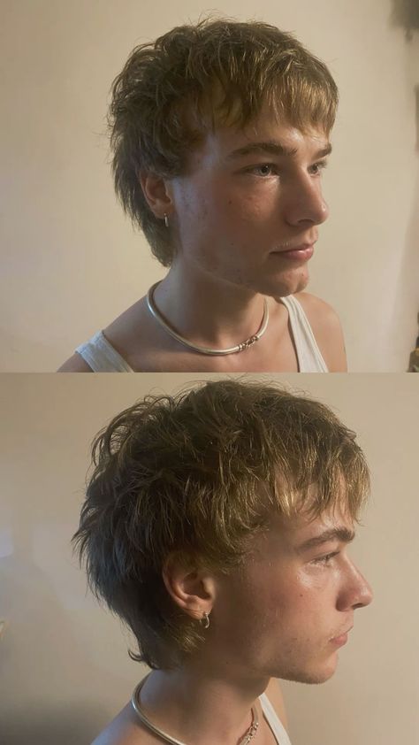 Men Mullet Aesthetic, Layered Hair Men Short, Shagged Bob Haircut, Indie Men Haircut, Outgrown Hair Men, Short Spiky Hairstyles Men, Post Buzzcut Hairstyles, Alternative Haircuts Men, Short Punky Hair