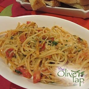 Angel Hair Pasta with Tomato and Black Olive Sauce - The Olive Tap Recipes Angel Hair Pasta Salad, Green Olive Tapenade, Braised Pork Chops, Olive Sauce, Sauce For Pasta, Lemon Caper Sauce, Roasted Pear, Sweet Chicken, Breaded Chicken Breast