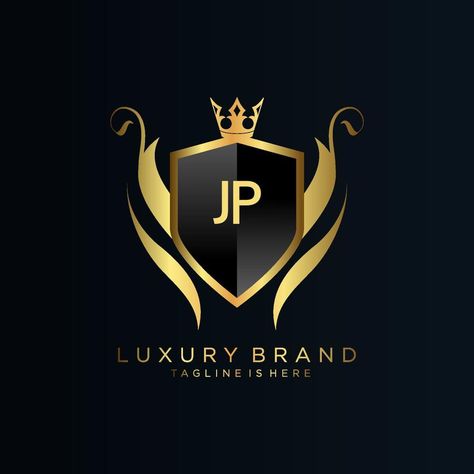 JP Letter Initial with Royal Template.elegant with crown logo vector, Creative Lettering Logo Vector Illustration. Jp Logo, Luxury Brand Logo, Crown Logo, Creative Lettering, Lettering Logo, Letter Logo, Luxury Brand, Vector Logo, Luxury Branding