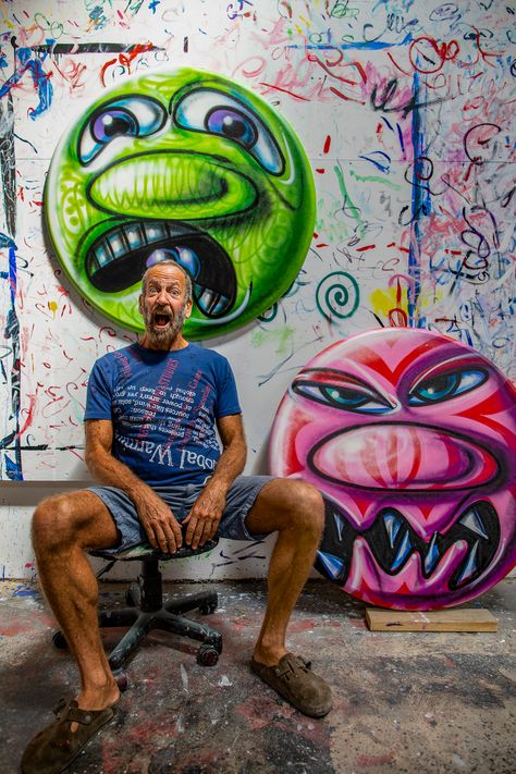 Maryam Eisler in conversation with Kenny Scharf - Lux Magazine Paintings Emotions, Kenny Scharf, Modern And Contemporary Art, Lowbrow Art, Middle School Art, T Art, Foto Art, Pop Surrealism, Graffiti Artist