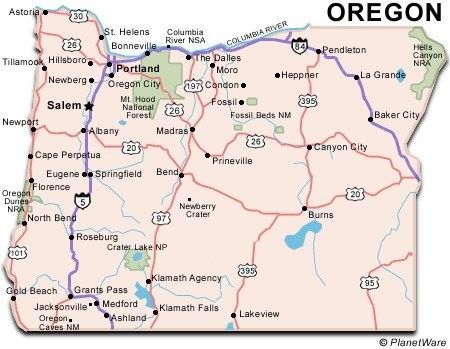 La Grande Oregon, Map Of Oregon, Canyon City, Newberg Oregon, Oregon Map, Los Angeles Hollywood, Oregon City, Town Map, St Helens