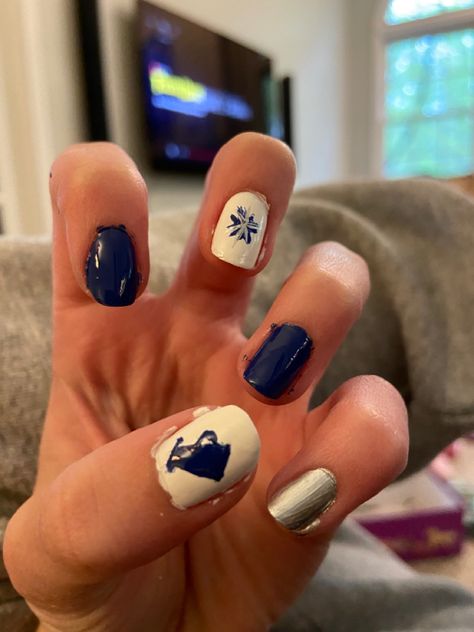 Nail Ideas For Cheerleaders, Cheer Nails Cheerleading, Nails For Cheerleaders, Cheerleading Nails Designs Cheer, Cheerleader Nails Designs, Cheerleader Nails, Cheer Nails Designs, Cheer Nails, Cheerleading Nails