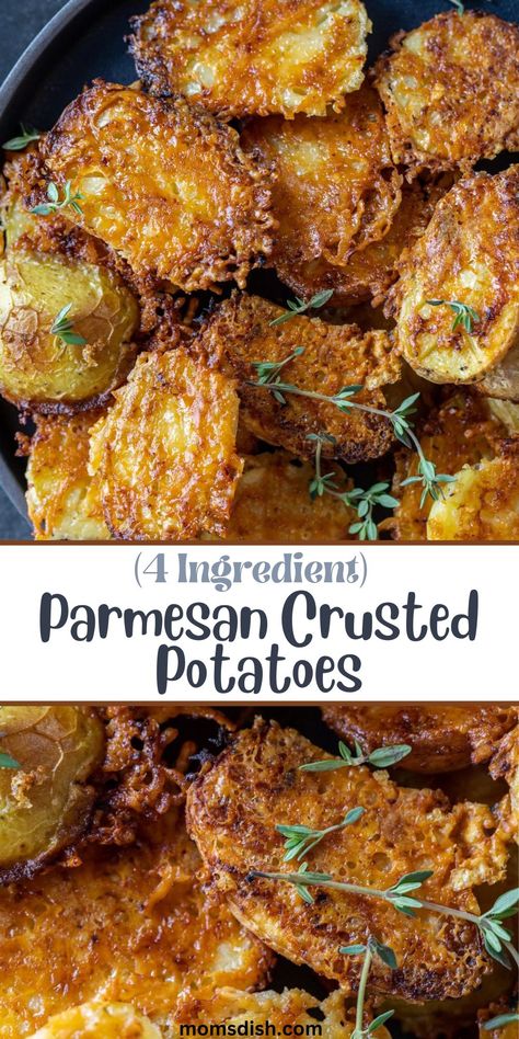 Parmesan And Garlic Potatoes, Face Down Potatoes, Potato Cheese Baked, Crispy Parmesan Sheet Pan Potatoes, Parmesan Wedge Potatoes, Garlic Parm Mini Potatoes, Air Fry Parmesan Potatoes, Cookie Sheet Potatoes, Parmesan Crusted New Potatoes