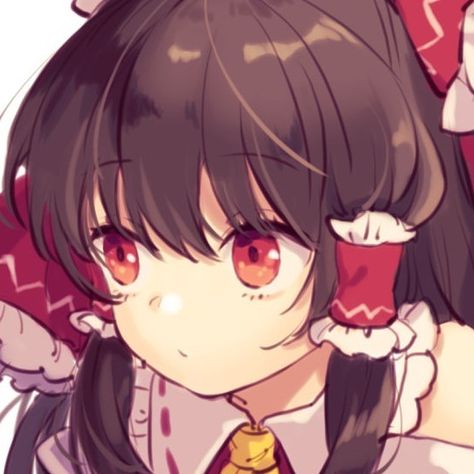 Reimu Touhou Reimu Fanart, Reimu Touhou Pfp, Reimu Hakurei Fanart, Reimu Hakurei Icon, Bottom Energy, Touhou Pfp, Touhou Reimu, Hakurei Reimu, Reimu Hakurei