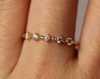 VicStoneNYCJewelry - Etsy 2 Wedding Bands, Eternity Ring Diamond Gold, Triangle Diamond Ring, Diamond Eternity Wedding Band, Diamond Rings With Price, Eternity Ring Gold, Gold Rings Simple, Diamond Eternity Ring, Simple Diamonds