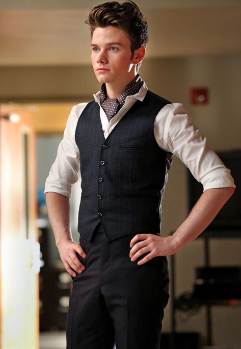 'Glee' gets a new costume designer, Rachel and Kurt get new looks for season 4 | PopStyle | EW.com Kurt Glee, Glee Kurt, Kurt Hummel, Ascot Ties, Glee Club, Look Formal, Chris Colfer, Glee Cast, Darren Criss