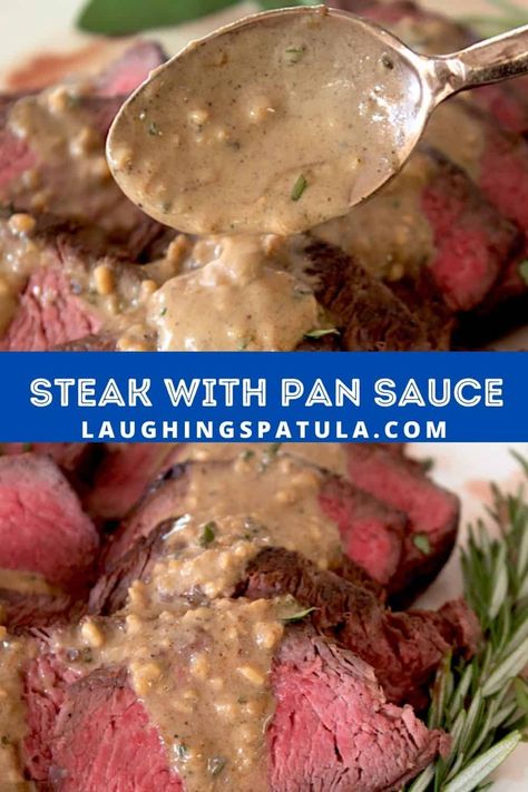 Steak Cream Sauce, Wine Steak, Rosemary Steak, Steak Sauce Recipes, Sirloin Steak Recipes, Pan Seared Pork Chops, Shallot Recipes, Pan Steak, Seared Pork Chops