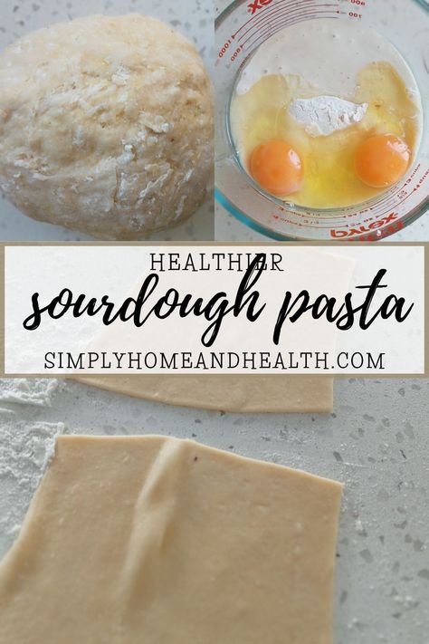 How to Make Basic Sourdough Pasta Dough Homemade Sourdough Noodles, Sourdough Noodles Recipe, Sourdough Discard Lasagna Noodles, Sourdough Fettuccine Noodles, Sour Dough Pasta Noodles, Sourdough Pasta Dough, Sour Dough Noodles, Sourdough Pasta Noodles, Sourdough Egg Noodles