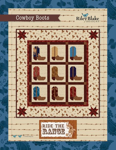 Riley Blake Quilt, Cowboy Accessories, Tiled Quilt, Houston Skyline, Quilt Big, Tara Reed, Feather Quilt, Row Quilt, Quilts Patterns