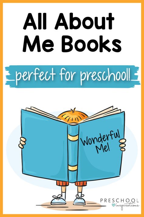 All About Me Books for Preschoolers - Preschool Inspirations All About Me Books Preschool, About Me Activities For Toddlers, All About Me Activities For Toddlers, October Preschool Themes, All About Me Maths, All About Me Theme, Preschool Inspirations, All About Me Preschool Theme, Books For Preschoolers