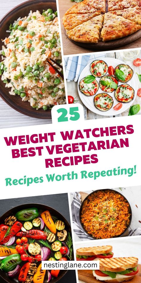 25 Best Vegetarian Weight Watchers Recipes to spice up your healthy eating journey. Discover diverse, delicious dishes perfect for any occasion. Creamy Tomato Basil Pasta, Weight Watchers Vegetarian, Weight Watchers Meals Dinner, Weight Watcher Desserts, Vegetarian Chili Recipe, Tomato Basil Pasta, Vegetarian Meal Plan, Vegetarian Meal Prep, Basil Pasta