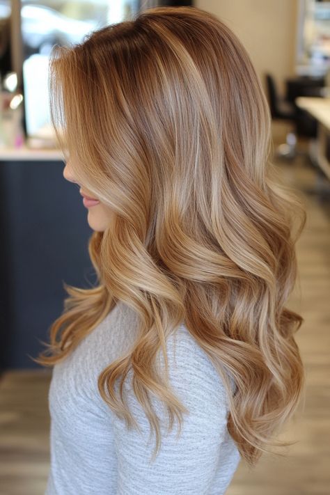 Say hello to caramel blonde! These stunning 45 caramel blonde hair ideas you’ll love in 2024 bring the perfect mix of warmth and shine, ideal for softening any look. Whether it’s for highlights or full color, caramel blonde is a must-try for a sun-kissed style! #CaramelBlonde #BlondeColorIdeas #HairGoals2024 #WarmHighlights #GoldenGlow Dark Blonde Hair Color Ideas, Caramel Balayage Highlights, Haircolor Ideas, Caramel Blonde Hair, Warm Blonde Hair, Blonde Hair Ideas, Dark Blonde Hair Color, Cool Blonde Hair, Caramel Blonde