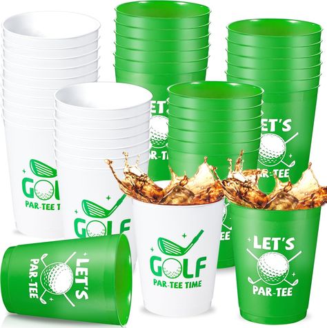 PRICES MAY VARY. Abundant quantities: You will get 24 packs of reusable plastic golf themed cups, sufficient quantities can not only meet the party needs, but also allows you to enjoy your favorite golf themed party in a zero waste way. Premium material: The golf reusable drinking cups are made of quality thick plastic material, sturdy and safe reusable, could use for long time. Suitable size: The size of plastic cup is 3.86 x 3.23 inch/9.8 x 8.2cm, its volume is 12 ounces, which can hold 350 ml Birthday Golf, Golf Lover Gifts, Golf Birthday Party, Housewarming Decorations, Team Party, Golf Party, Golf Theme, Drinking Cups, Reusable Tumbler