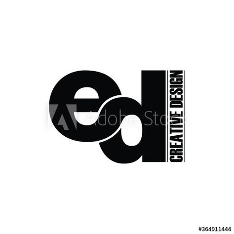 Letter ED simple logo design vector. monogram logo vector illustration #AD , #simple, #logo, #Letter, #ED, #monogram Ed Monogram, Ed Design, Logo Letter, Simple Logo Design, Simple Logo, Illustration Artwork, Monogram Logo, Design Vector, Vector Logo