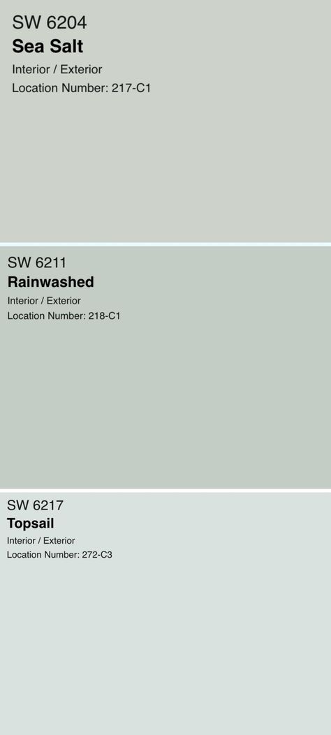 sea salt vs topsail vs rainwashed green paint colors Sea Salt Sherwin Williams Laundry Room, Sea Salt Laundry Room, Sw Sea Salt Color Palette, Sea Salt Paint Color, Sea Salt Kitchen, Rainwashed Sherwin Williams, Antique Nightstand, Sw Sea Salt, Salt Paint