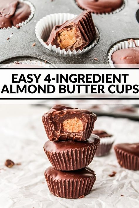 Fwtfl Recipes, Almond Butter Cups, Clean Treats, Homemade Almond Butter, Almond Butter Recipes, Gf Cookies, Ultimate Chocolate Chip Cookie, Quick Dessert, Dairy Free Chocolate Chips