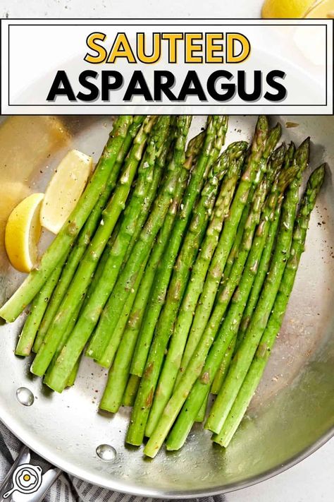 Sauteed Asparagus Sauteed Asparagus, Asparagus Recipes Oven, Saute Asparagus, Asparagus Recipes Roasted, Oven Roasted Asparagus, Glazed Pork Chops, Baked Veggies, Baked Asparagus, How To Cook Asparagus