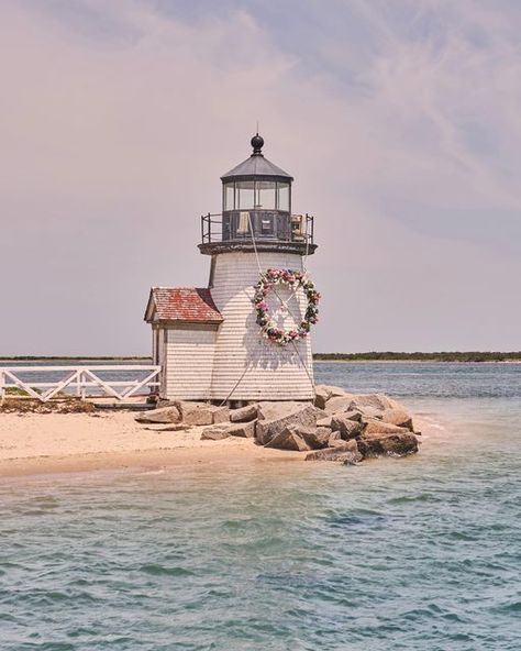 Gray Malin on Instagram: "Introducing Gray Malin on Nantucket ✨🌸🌊Transport yourself to this New England coastal haven and unlock joyful moments and summer memories in my latest collection of work. Bring home a slice of Nantucket and explore the full series at the link in profile xx Pictured: Brant Point Lighthouse Wreath Vertical, Nantucket #Graymalin #Nantucket #Ack #Brantpoint #lighthouse #Nantucketisland #costalliving #newengland #nantucketmoment" Brant Point Lighthouse, Tiny House Village, Gray Malin, Nantucket Island, Adventure Lifestyle, Framing Photography, Summer Memories, Light House, Inner Child