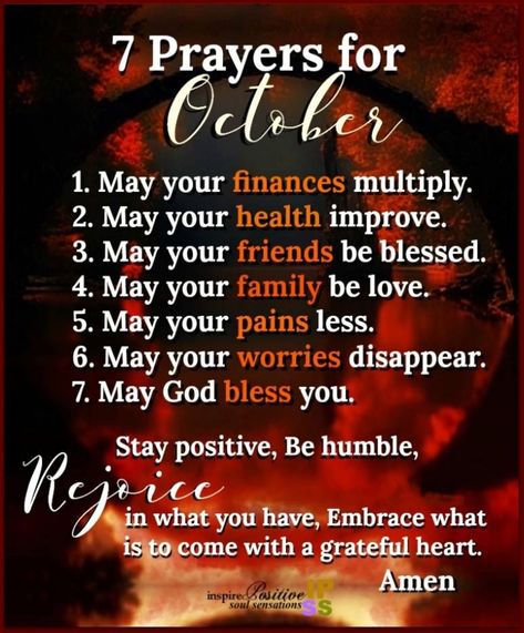 October Prayer Quotes, Divine Inspiration And Prayers, October Pictures, Good Morning Quotes Friendship, October Quotes, Trust Gods Plan, God Bless Us All, Happy Birthday Greetings Friends, Good Morning Quote