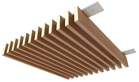 Slatted Ceiling Slatted Ceiling, Wood Slat Ceiling, Timber Ceiling, Wooden Ceiling, Ceiling System, Fa Fal, Basement Ceiling, Ceiling Detail, Dropped Ceiling