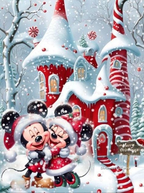 Christmas Cartoon Pictures, Minnie Mouse Pics, Cartoon Logic, Disney Characters Christmas, Disney Merry Christmas, Best Anime Series, Beautiful Christmas Scenes, Disneyland Christmas, Minnie Mouse Pictures