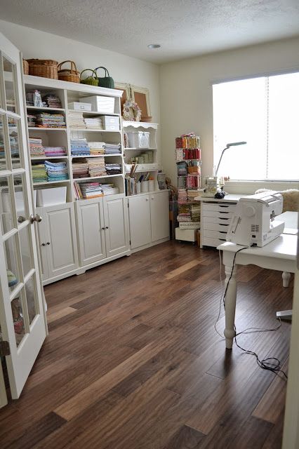 Tea Rose Home: My Sewing Room Tour Wool Storage, Sewing Spaces, Sewing Room Design, Craft Room Design, Sewing Room Organization, Quilting Room, Scrapbook Room, Craft Room Storage, Craft Room Office